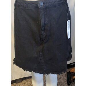 Highway Jeans Skort Cut Off Shorts Black Size 24, 4-Pockets NWT